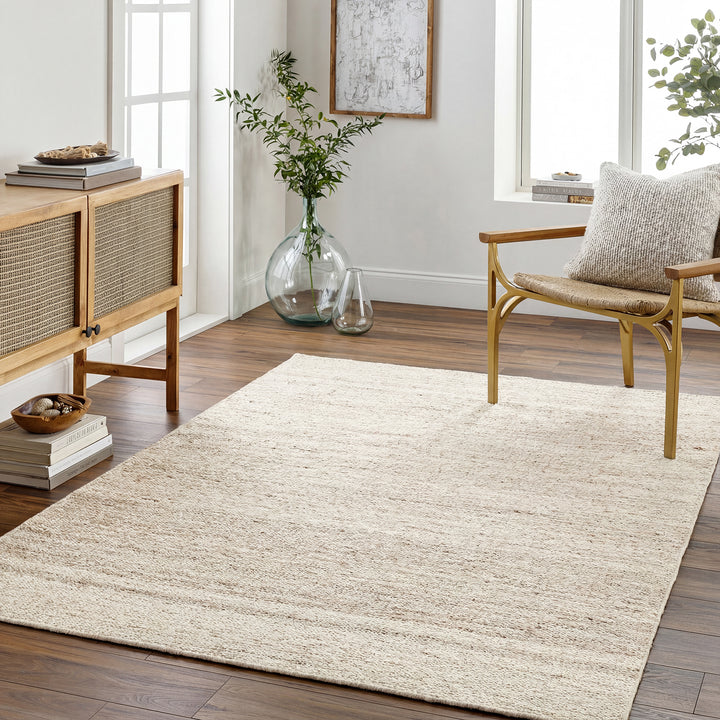 Derby Cottage Wool Rug Beige - TheArtistsQuarter