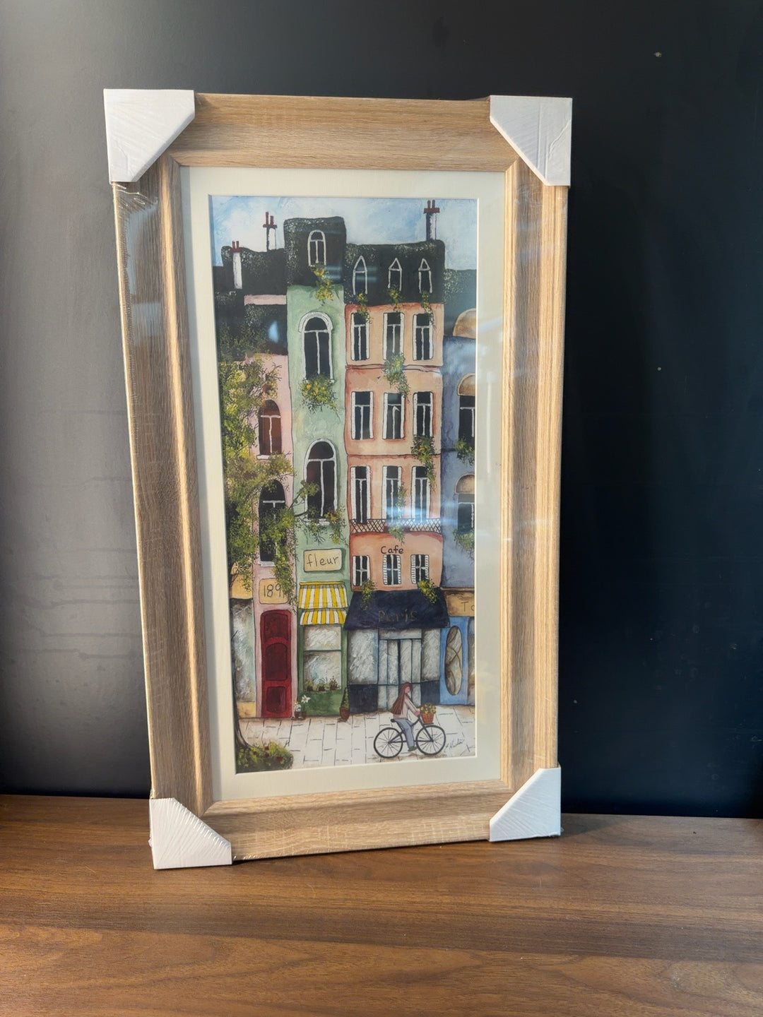 Elaine Mather Paris cafe trial piece 40cm by 70cm