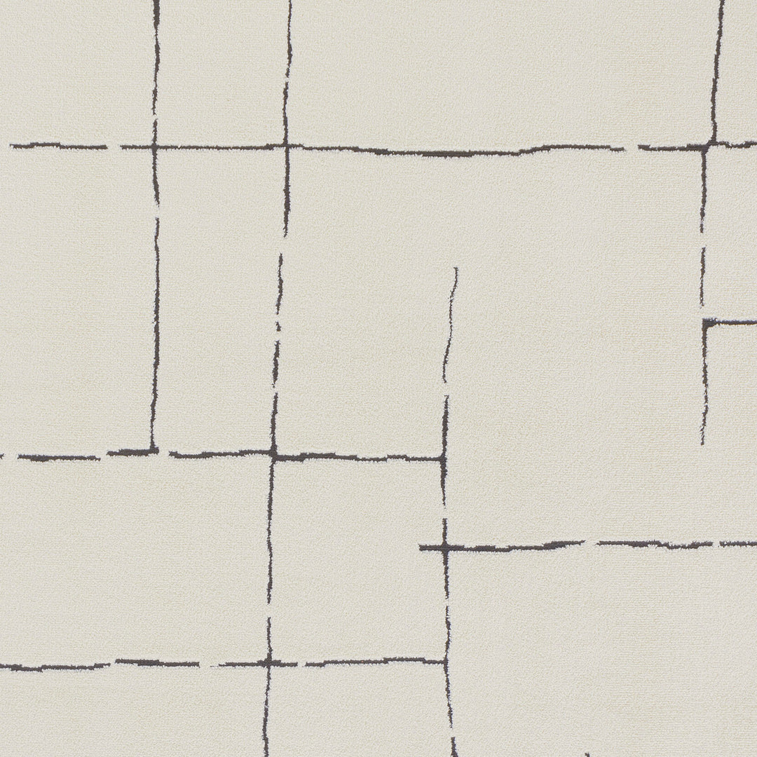 Freud Modern High Pile Rug Black & Charcoal - TheArtistsQuarter