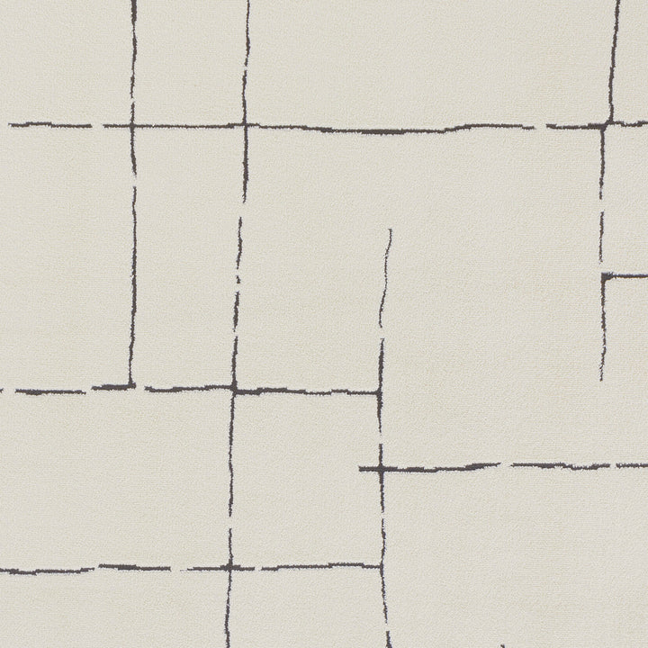 Freud Modern High Pile Rug Black & Charcoal - TheArtistsQuarter