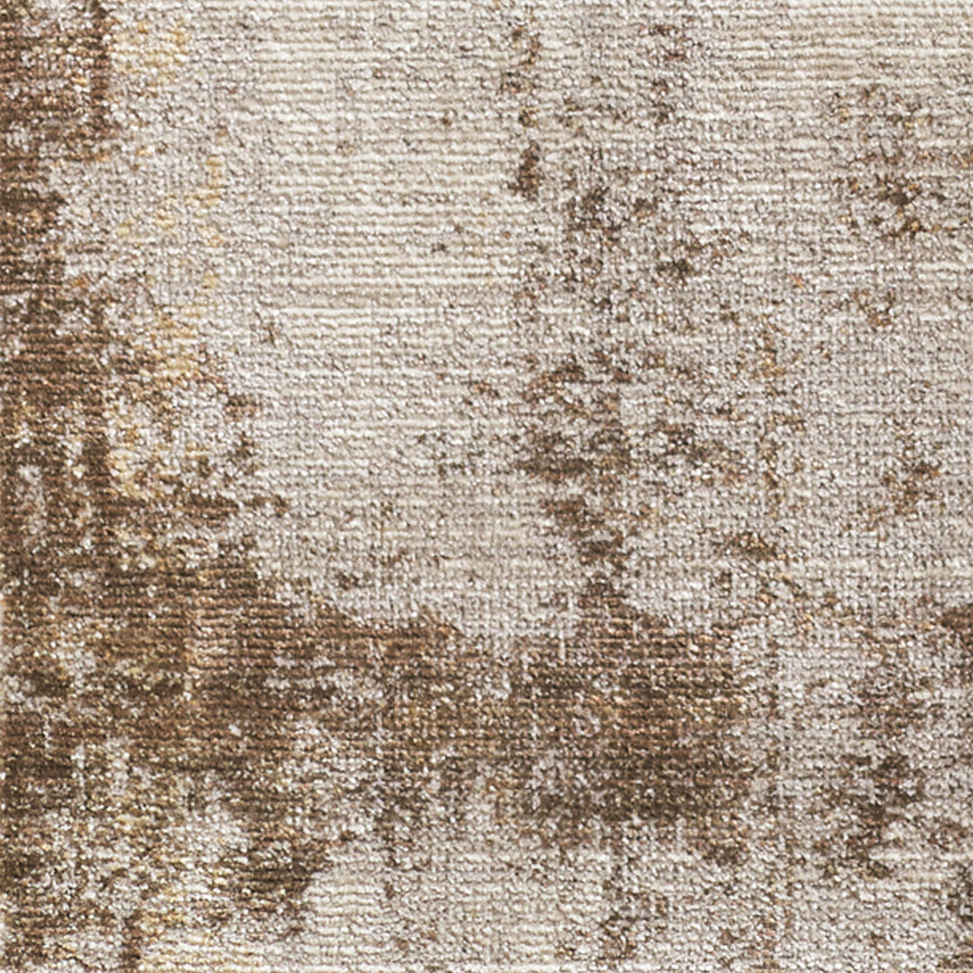 Myrtle Avenue IV Galey Alix Abstract Modern Rug Brown - TheArtistsQuarter