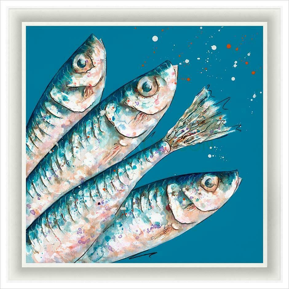 Four Sardines By Giles Ward - TheArtistsQuarter