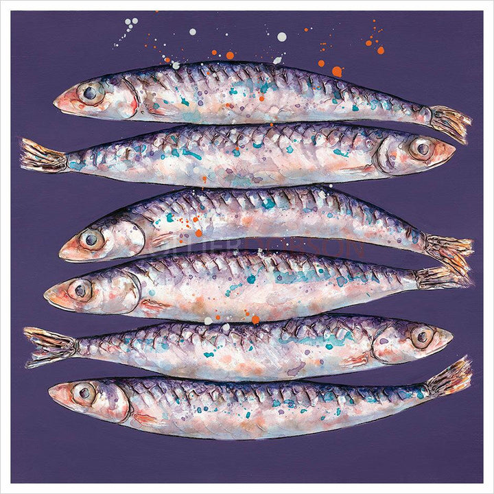 Six Anchovies By Giles Ward - TheArtistsQuarter