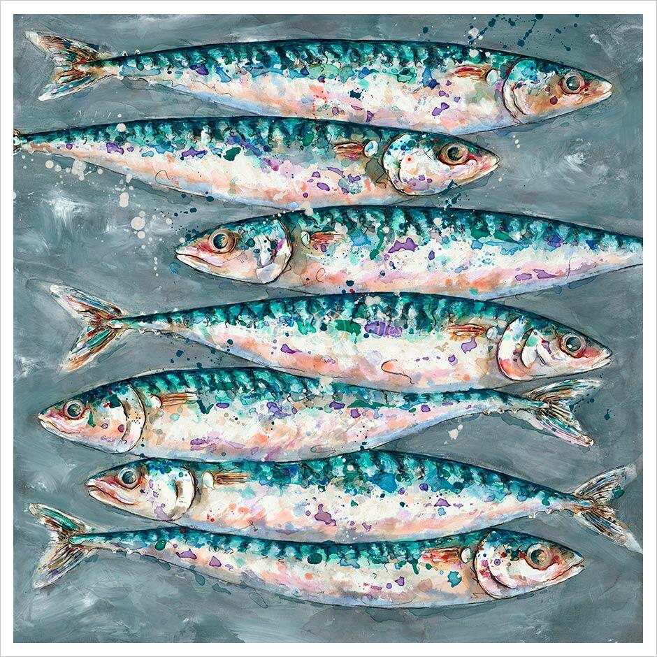 Mackerel Swim By Giles Ward - TheArtistsQuarter
