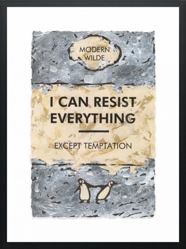 I Can Resist Everything (Silver Leafed) By Hue Folk - TheArtistsQuarter