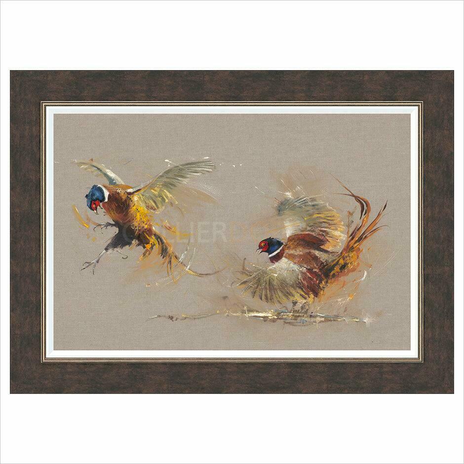 Two Chasing Pheasants By Josie Appleby - TheArtistsQuarter