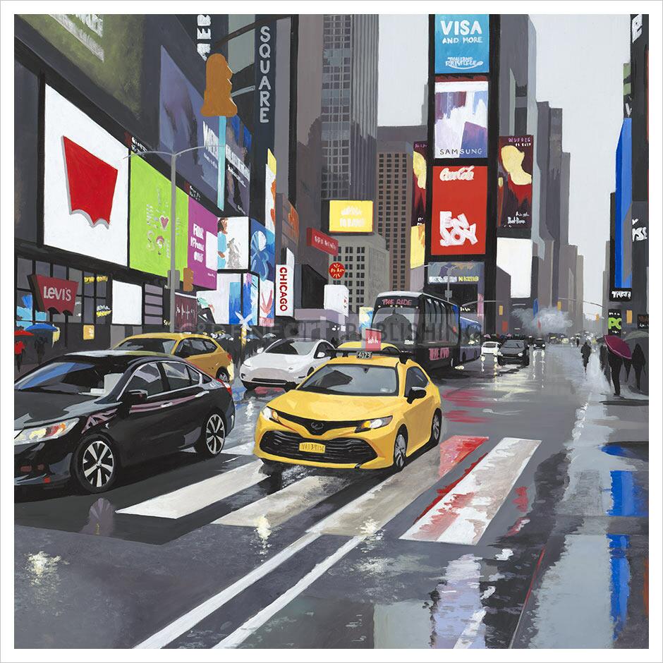 Rainy Day, New York By Jo Quigley - TheArtistsQuarter