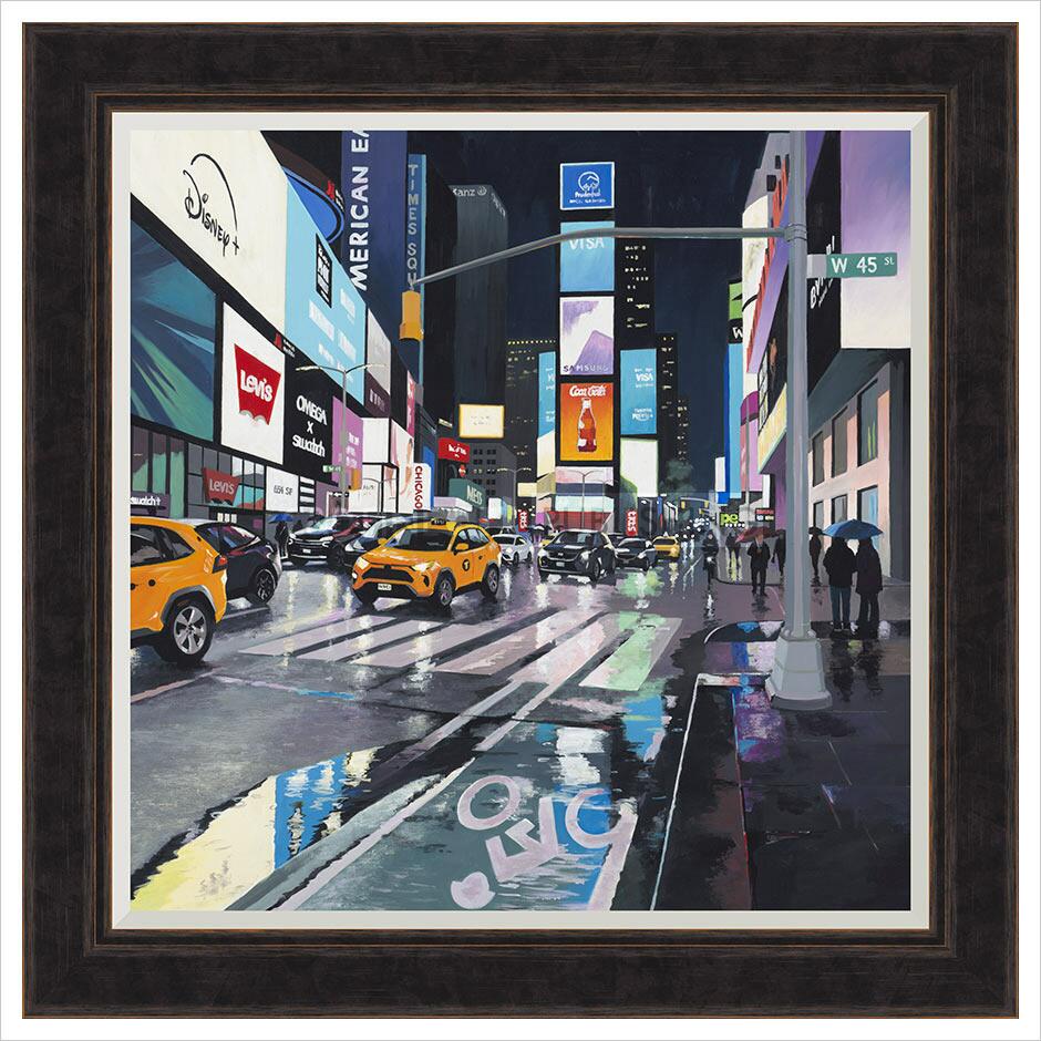 Rainy Night, Times Square By Jo Quigley - TheArtistsQuarter