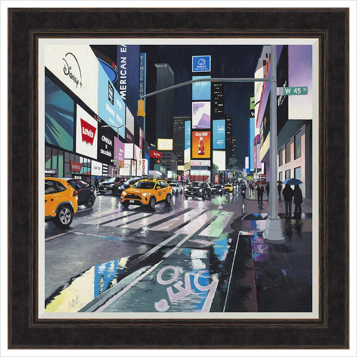 Rainy Night, Times Square By Jo Quigley - TheArtistsQuarter
