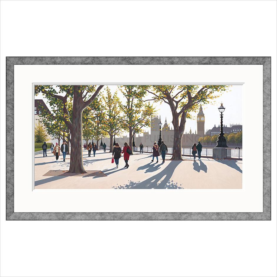 Early Autumn, South Bank By Jo Quigley - TheArtistsQuarter
