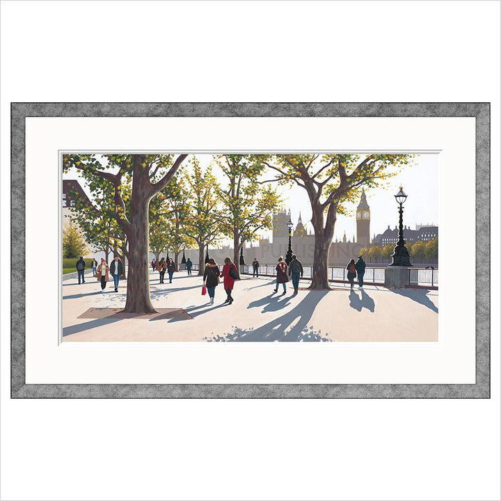 Early Autumn, South Bank By Jo Quigley - TheArtistsQuarter