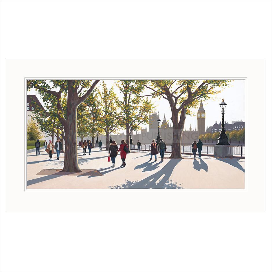 Early Autumn, South Bank By Jo Quigley - TheArtistsQuarter