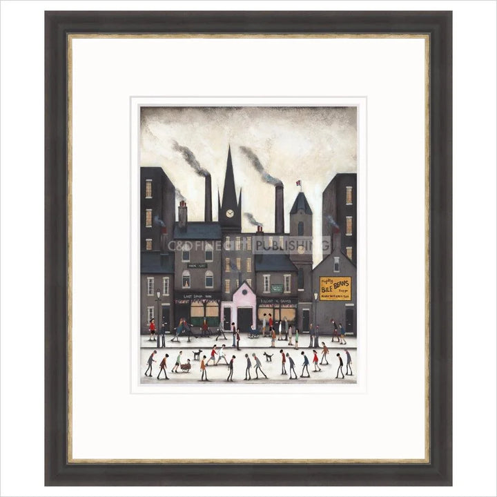 Last Orders on Union Street by Sean Durkin - warm black frame with distressed silver edge