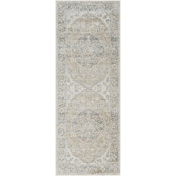Lillian Traditional Washable Rug Green - TheArtistsQuarter