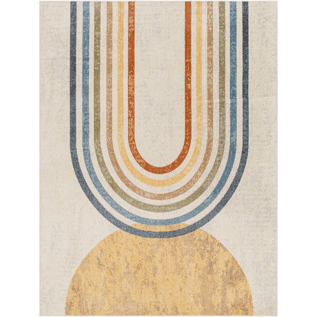 Lillian Modern Washable Rug Beige - TheArtistsQuarter