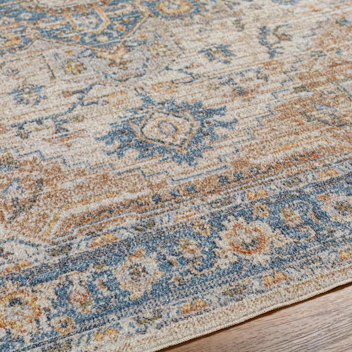 Lillian Traditional Washable Rug Beige - TheArtistsQuarter