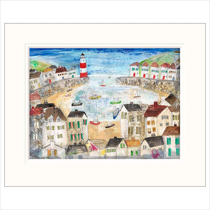 Harbour Light House By Rosa Sepple - TheArtistsQuarter