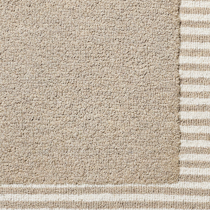 Scalloped Wool Rug Grey - TheArtistsQuarter