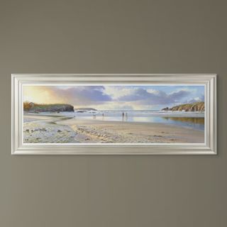 Walking The Dogs At Polzeath Beach By Duncan Palmar **Free, Next Day Delivery - TheArtistsQuarter