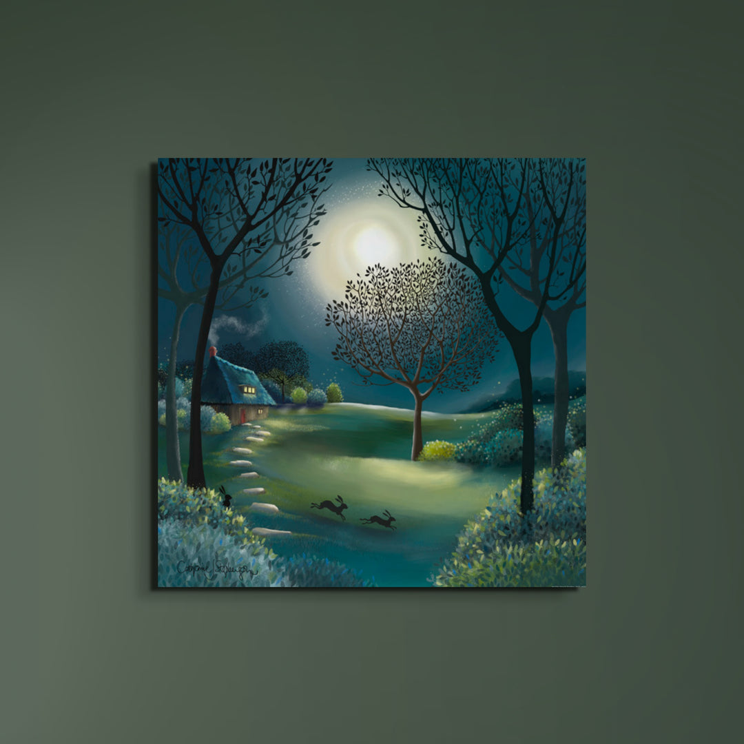 Race To The Moon (Canvas) By Catherine Stephenson - TheArtistsQuarter