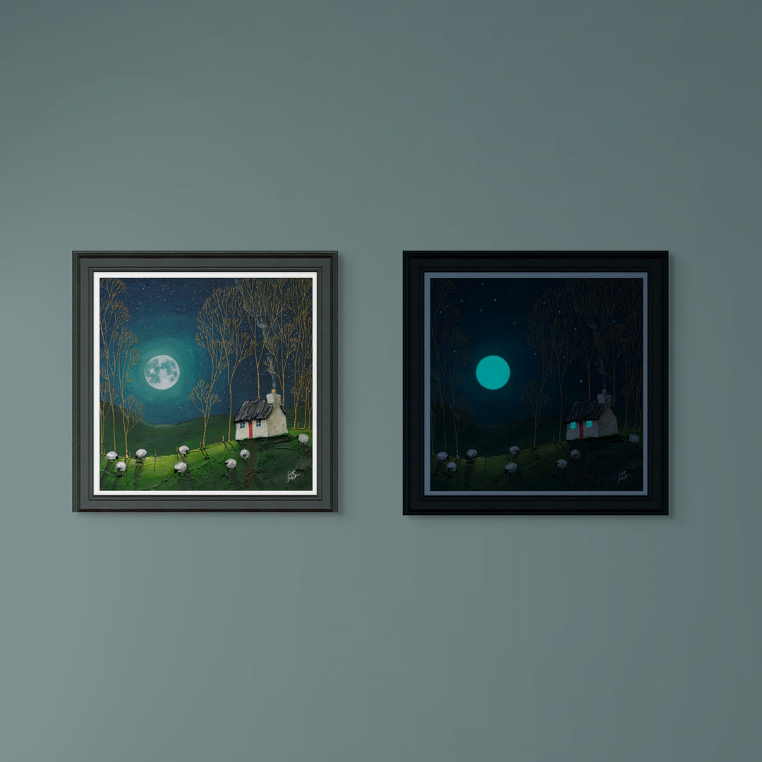 Teal Glow (Glow In The Dark Version) By Geoff Beckett *Delivers Late November - TheArtistsQuarter