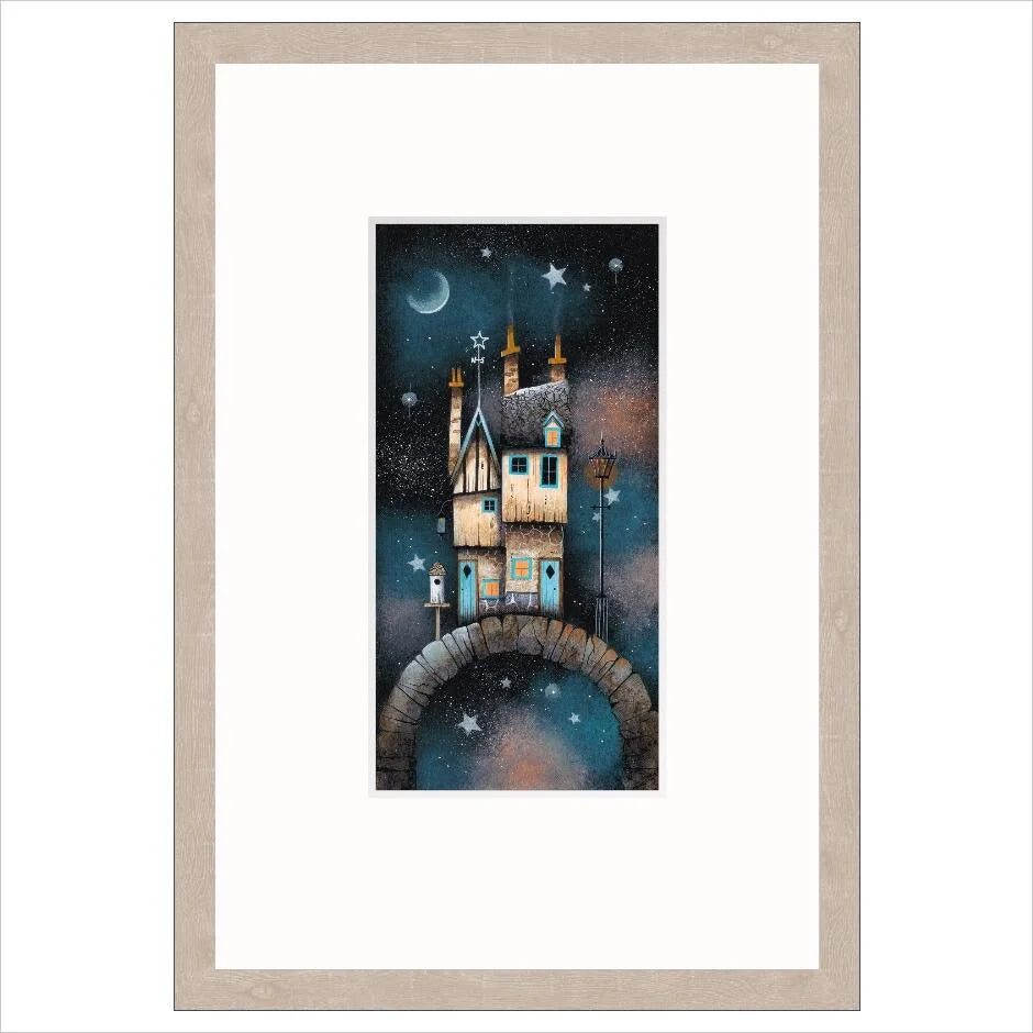 Star Cottage by Gary Walton - framed