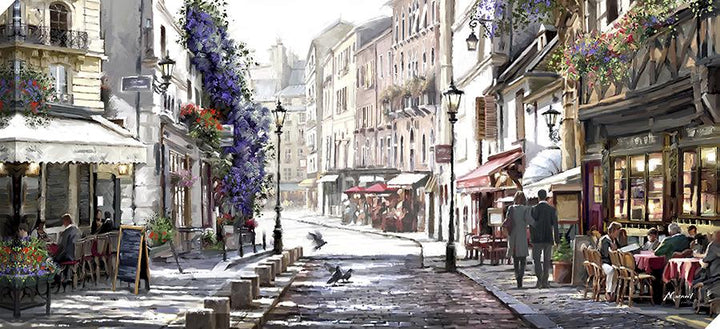 Sunlit Cafes By Richard MacNeil Seconds Slightly Bowed - TheArtistsQuarter