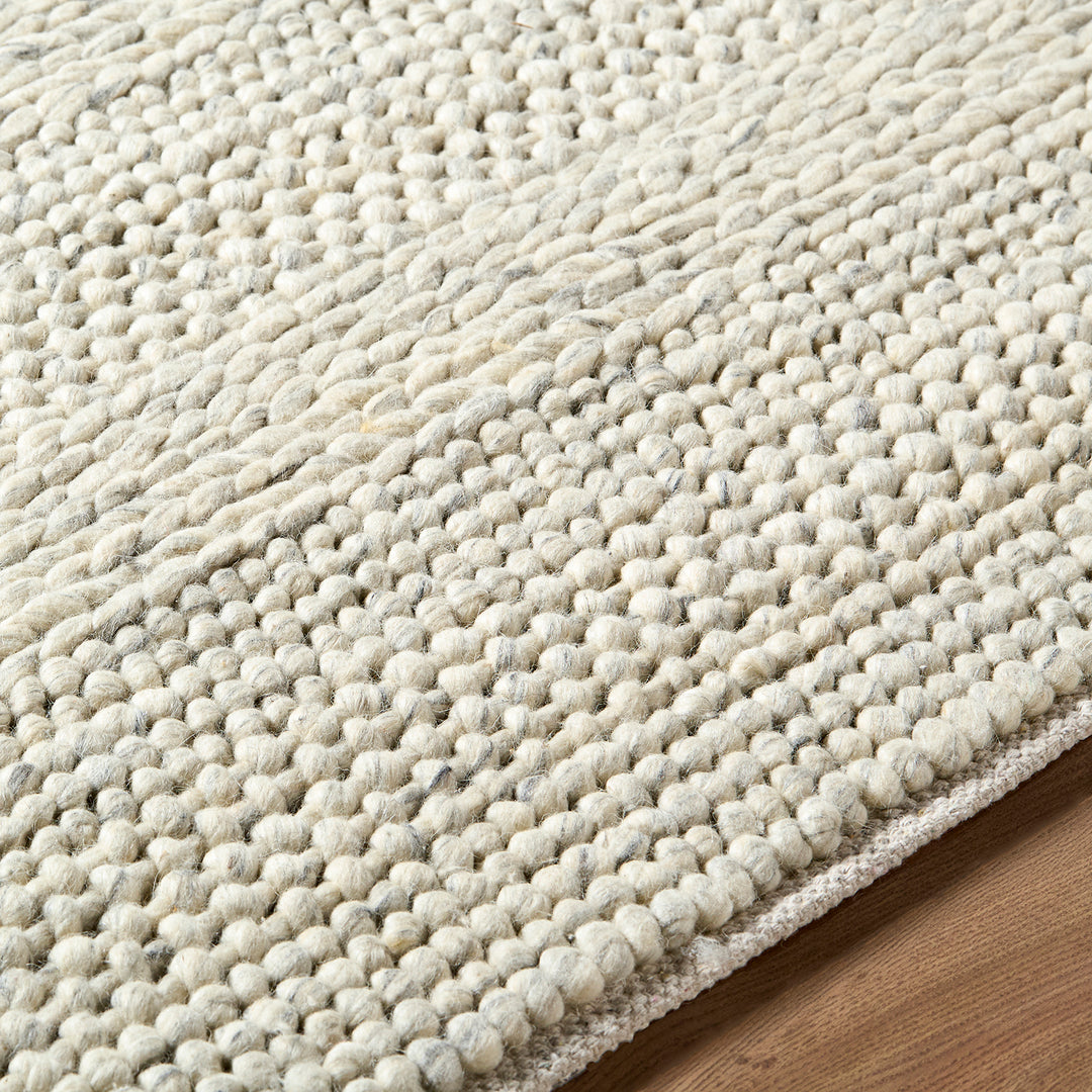 Tahoe II Global Wool Rug Beige - TheArtistsQuarter