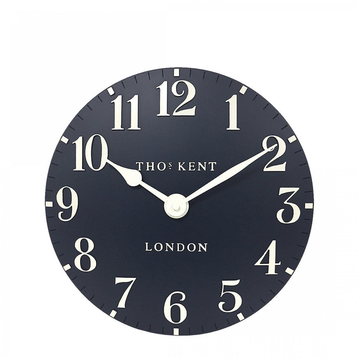 Thomas Kent London. Arabic Wall Clock 12" (31cm) Ink Blue - TheArtistsQuarter