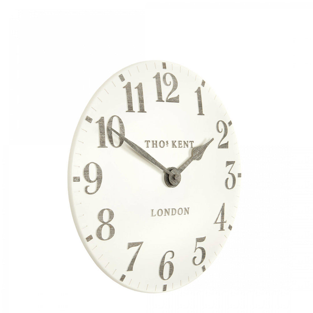 Thomas Kent London. Arabic Wall Clock 12" (31cm) Limestone - TheArtistsQuarter