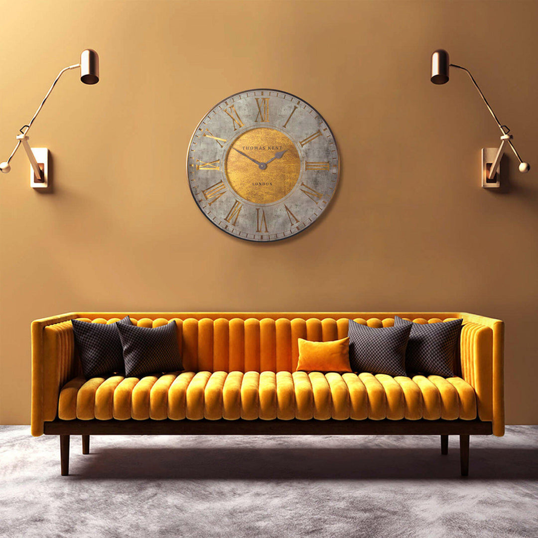 Thomas Kent London. Florentine Star Wall Clock 30" (74cm) Gold PRE ORDER OCTOBER - TheArtistsQuarter