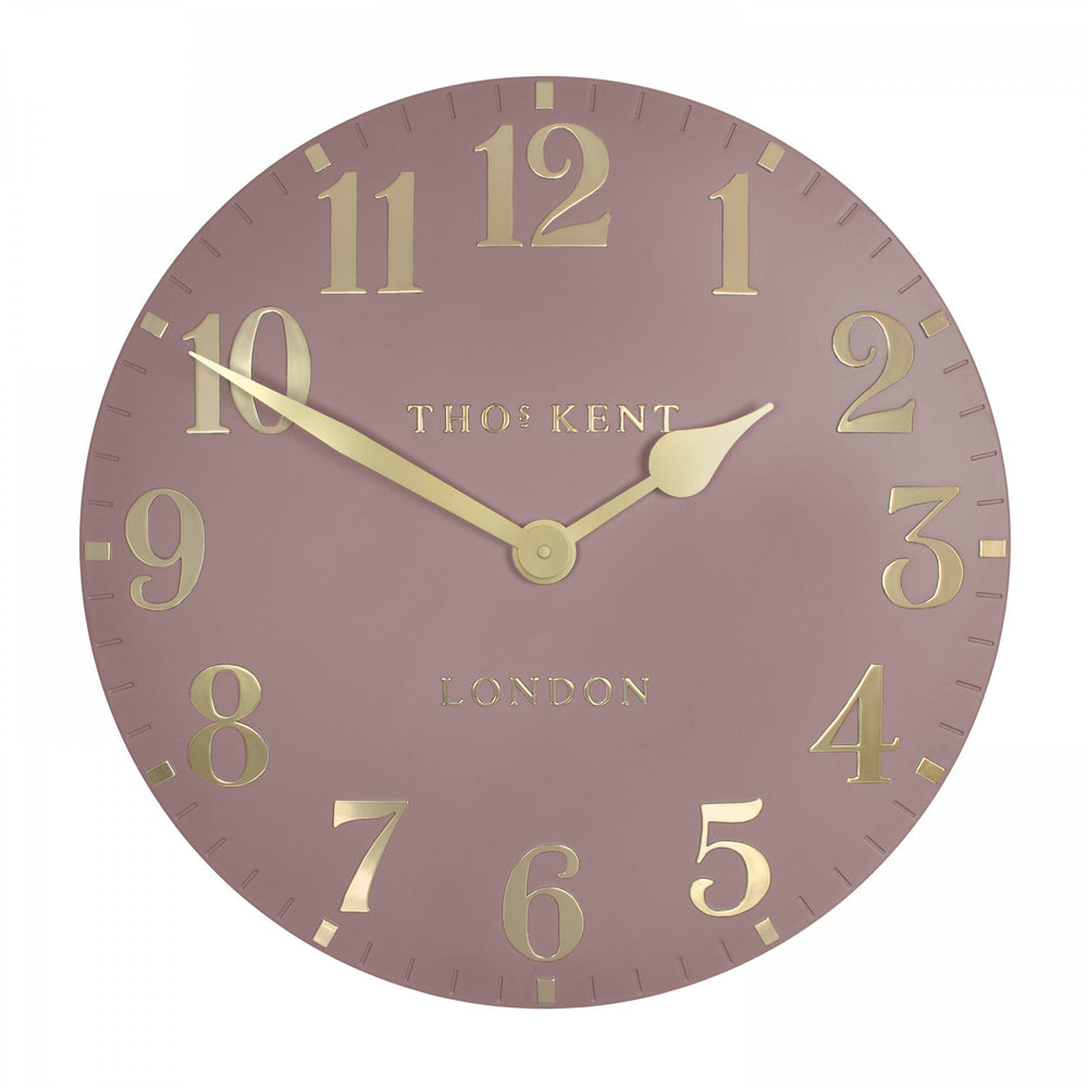 Thomas Kent London. Arabic Wall Clock 20" (51cm) Blush Pink - TheArtistsQuarter