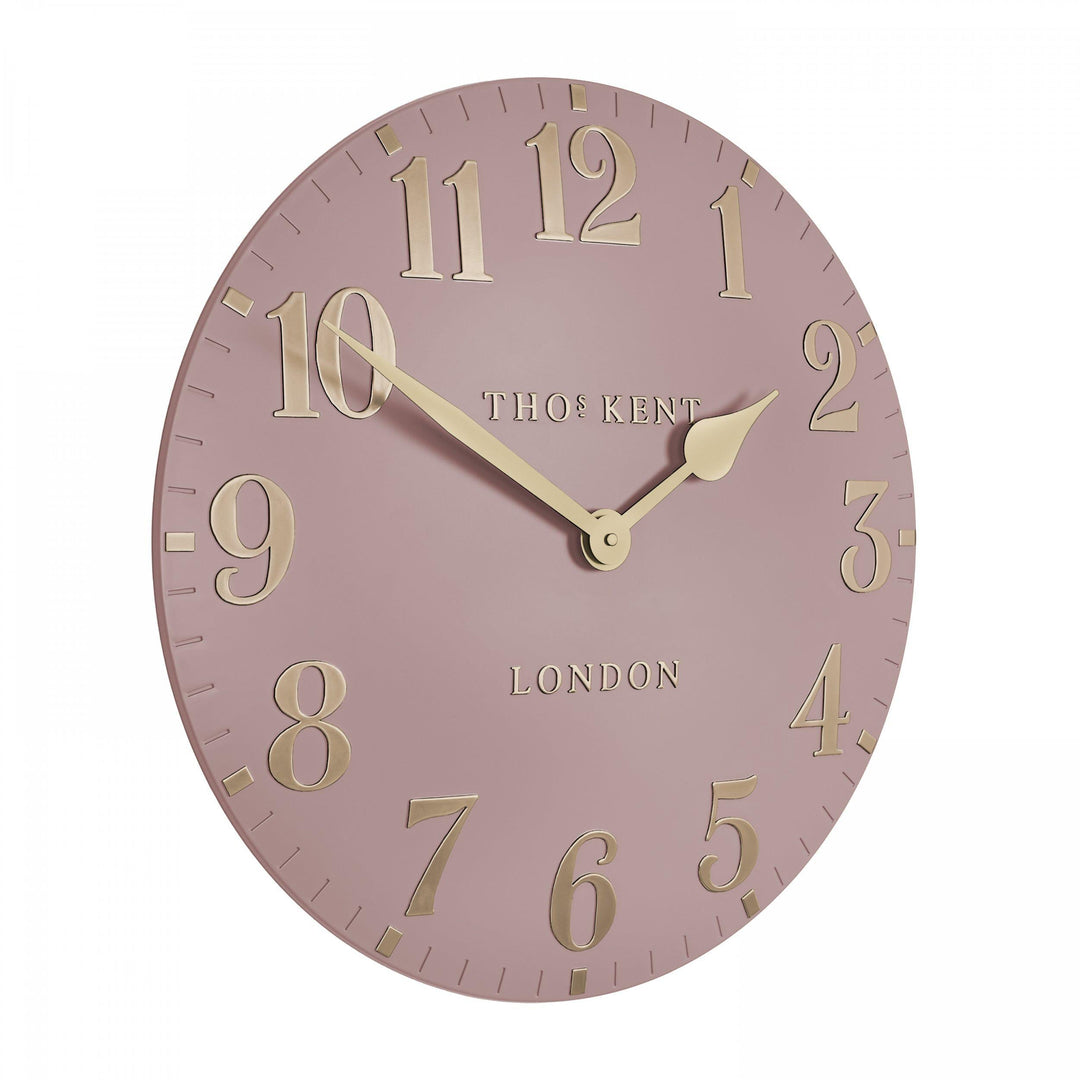 Thomas Kent London. Arabic Wall Clock 20" (51cm) Blush Pink - TheArtistsQuarter