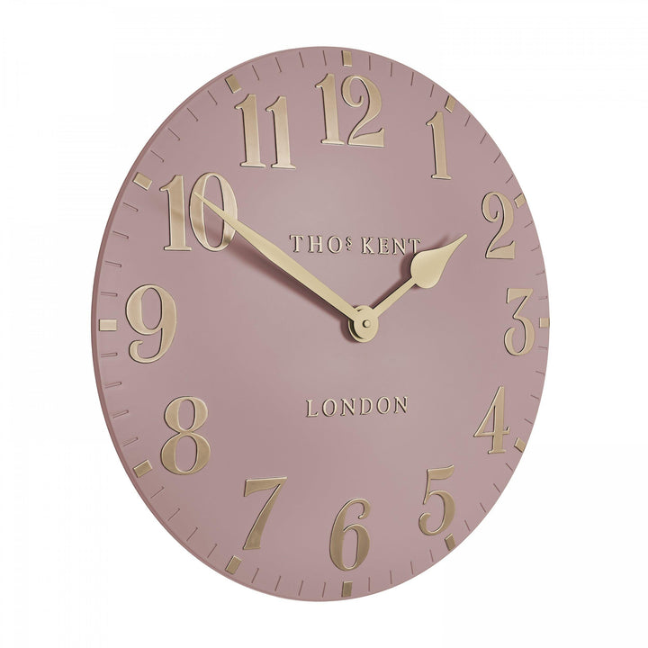 Thomas Kent London. Arabic Wall Clock 20" (51cm) Blush Pink - TheArtistsQuarter