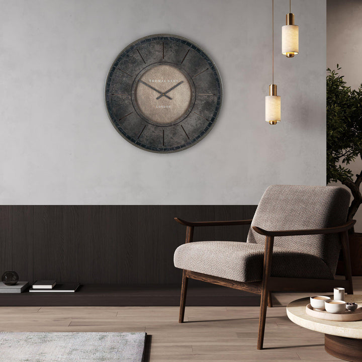 Thomas Kent London. Florentine Wall Clock 21" (53cm) Smoke - TheArtistsQuarter