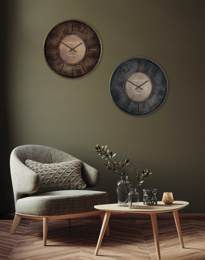 Thomas Kent London. Florentine Wall Clock 21" (53cm) Smoke - TheArtistsQuarter