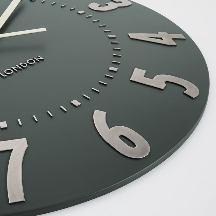 Thomas Kent London. Mulberry Wall Clock 20" (51cm) Olive Green - TheArtistsQuarter