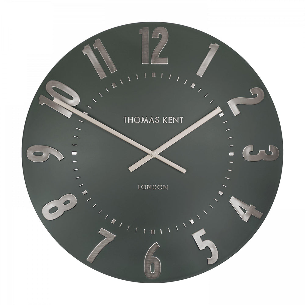 Thomas Kent London. Mulberry Wall Clock 20" (51cm) Olive Green - TheArtistsQuarter