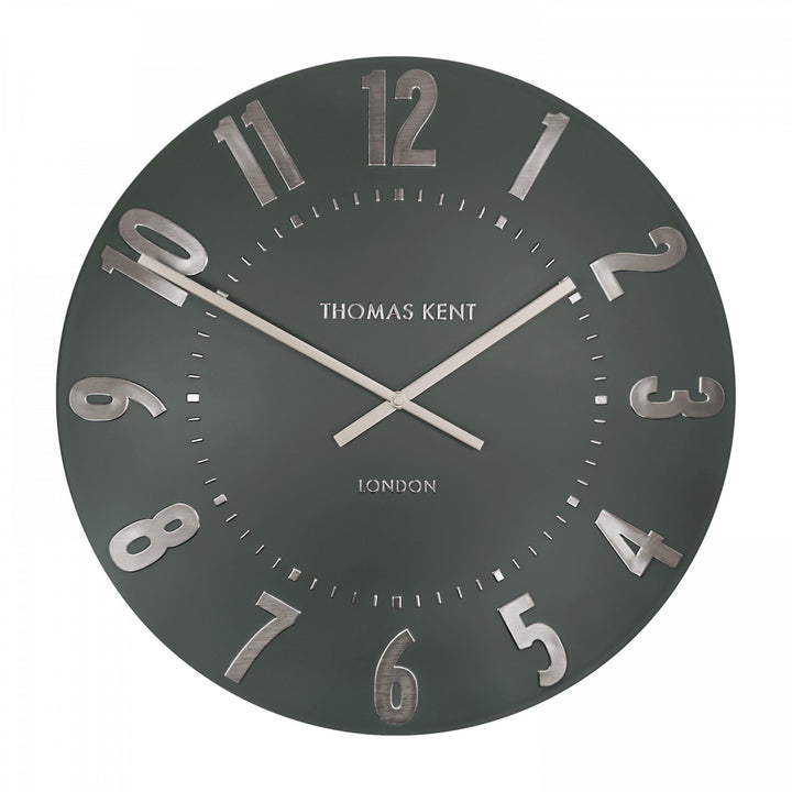 Thomas Kent London. Mulberry Wall Clock 20" (51cm) Olive Green - TheArtistsQuarter