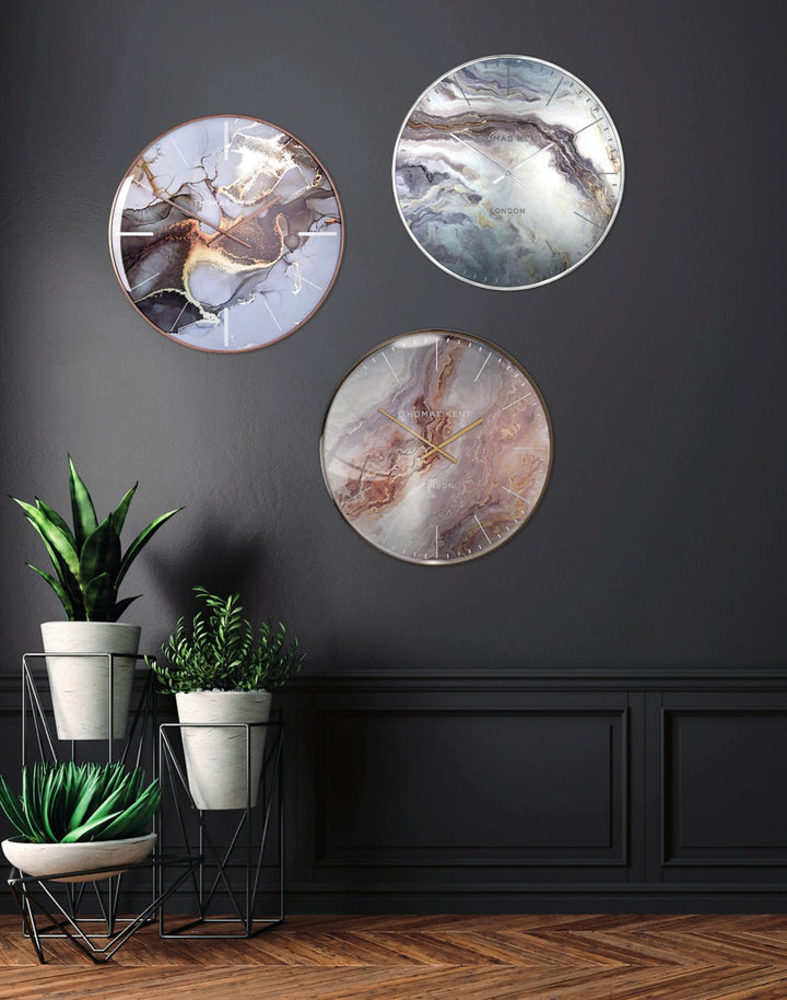 Thomas Kent London. Oyster Grand Wall Clock Bronze - TheArtistsQuarter