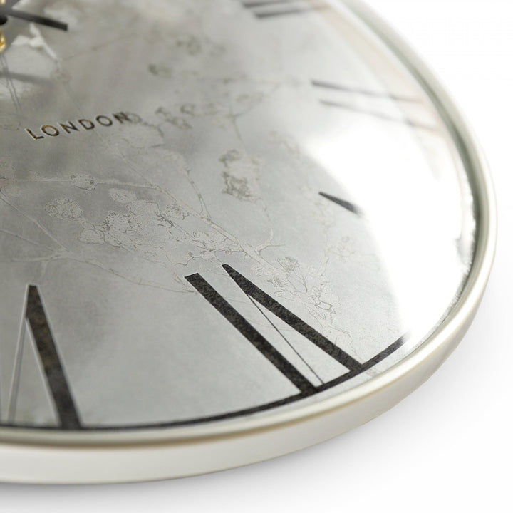 Thomas Kent London. Roma Wall Clock 14" Silver PRE ORDER LATE NOVEMBER - TheArtistsQuarter