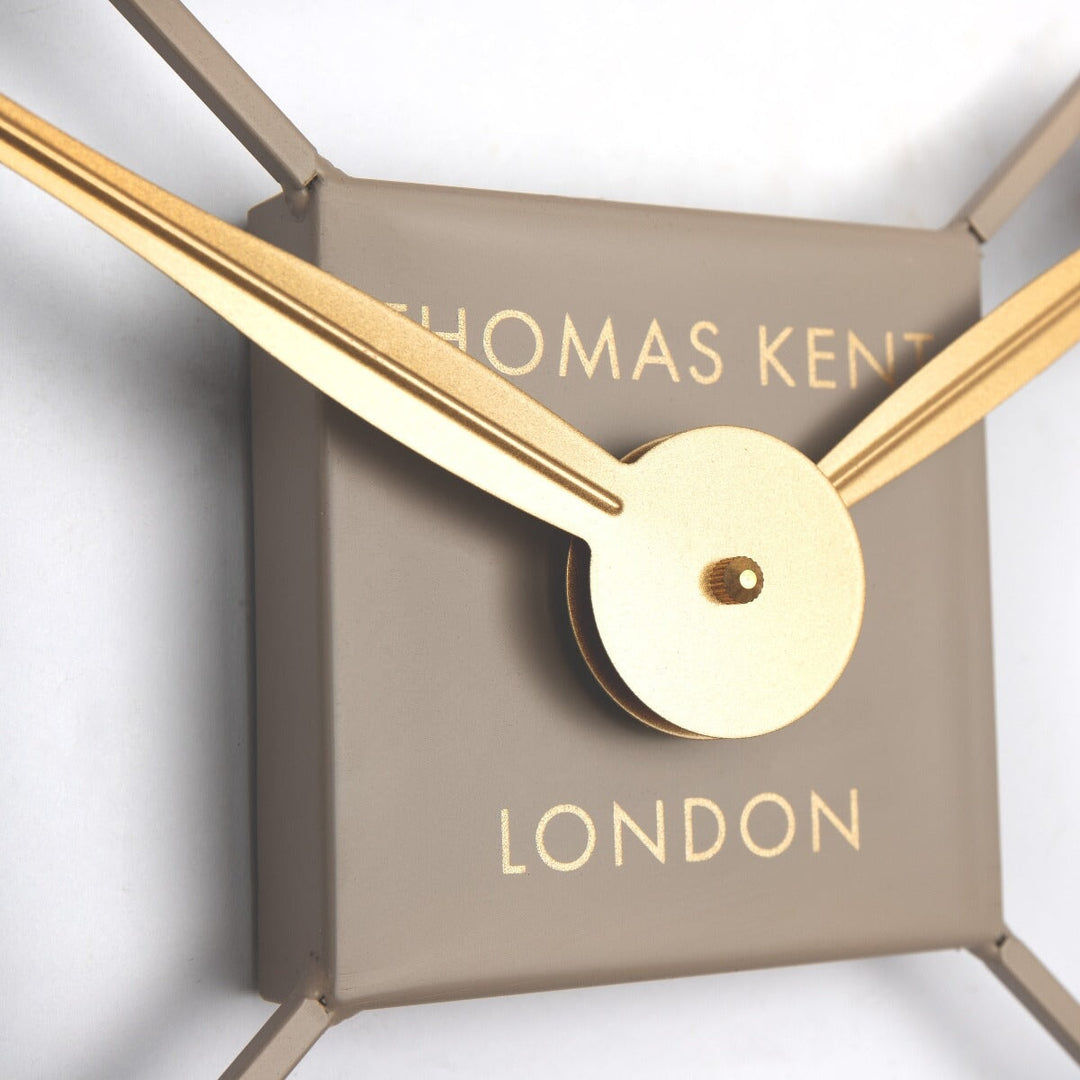 Thomas Kent London. Summer House Outdoor/Indoor Wall Clock Square Taupe - TheArtistsQuarter