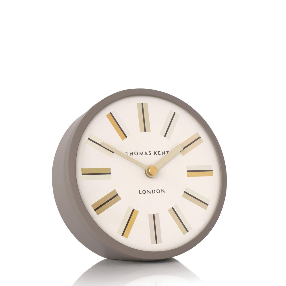 Thomas Kent London. Swift Mantel Clock Dusty Taupe - TheArtistsQuarter