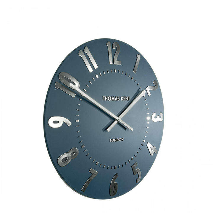 Thomas Kent London. Mulberry Wall Clock 12" (30cm) Midnight Blue - TheArtistsQuarter
