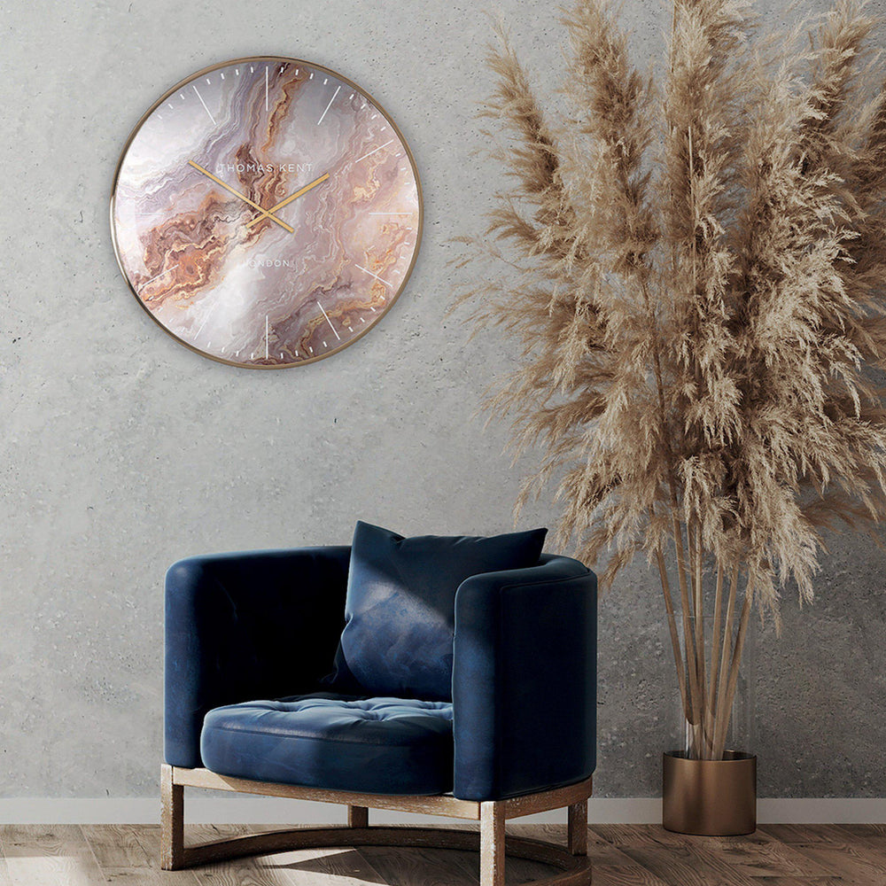 Thomas Kent London. Oyster Grand Wall Clock Bronze - TheArtistsQuarter