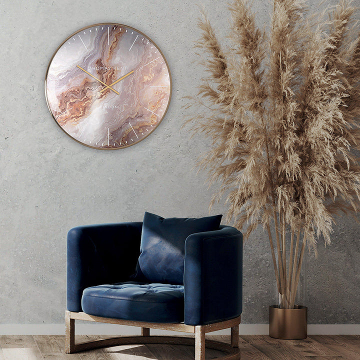 Thomas Kent London. Oyster Grand Wall Clock Bronze - TheArtistsQuarter