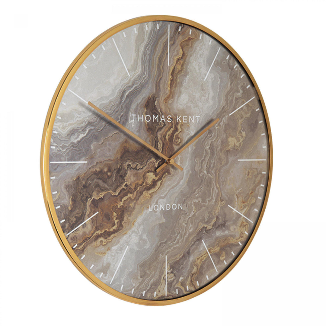 Thomas Kent London. Oyster Grand Wall Clock Bronze - TheArtistsQuarter