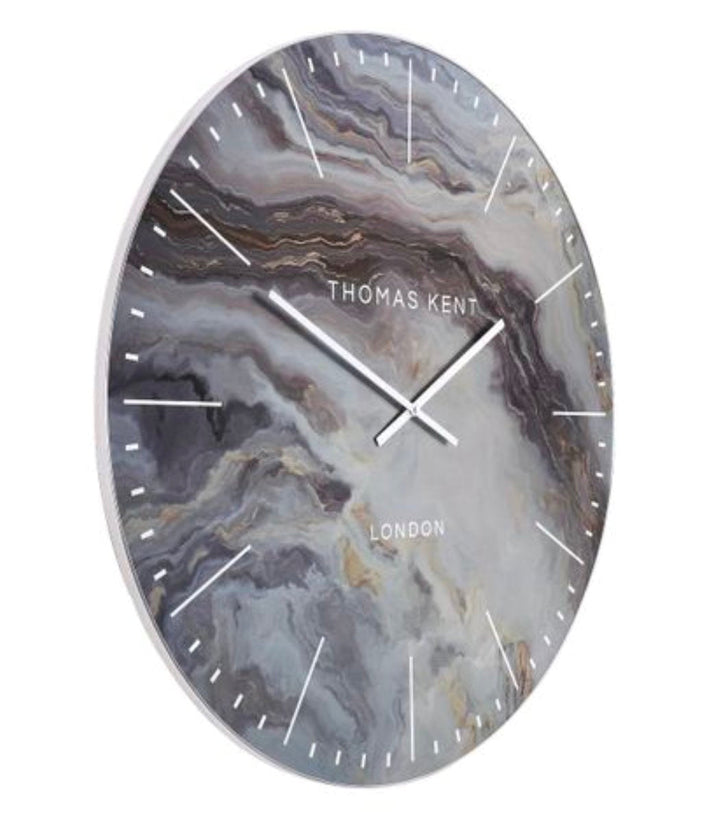 Thomas Kent London. Oyster Grand Wall Clock Glacier 26" (66cm) PRE ORDER LATE OCTOBER - TheArtistsQuarter