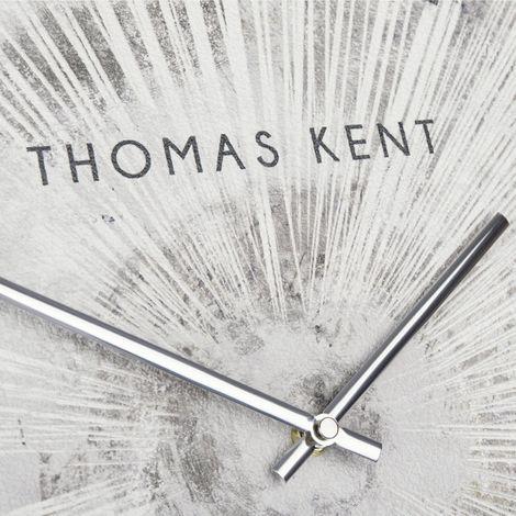 Thomas Kent London. Starburst Wall Clock 36" (92cm) Silver - TheArtistsQuarter