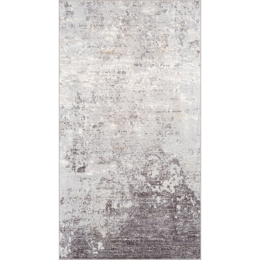 Wanderlust Abstract Marble Rug Grey & Light Slate - TheArtistsQuarter